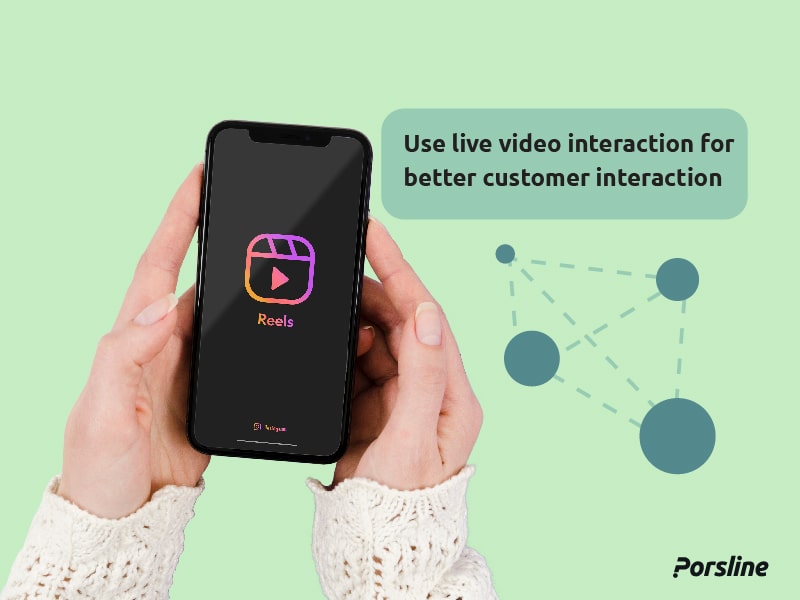 use live video for interaction with customers