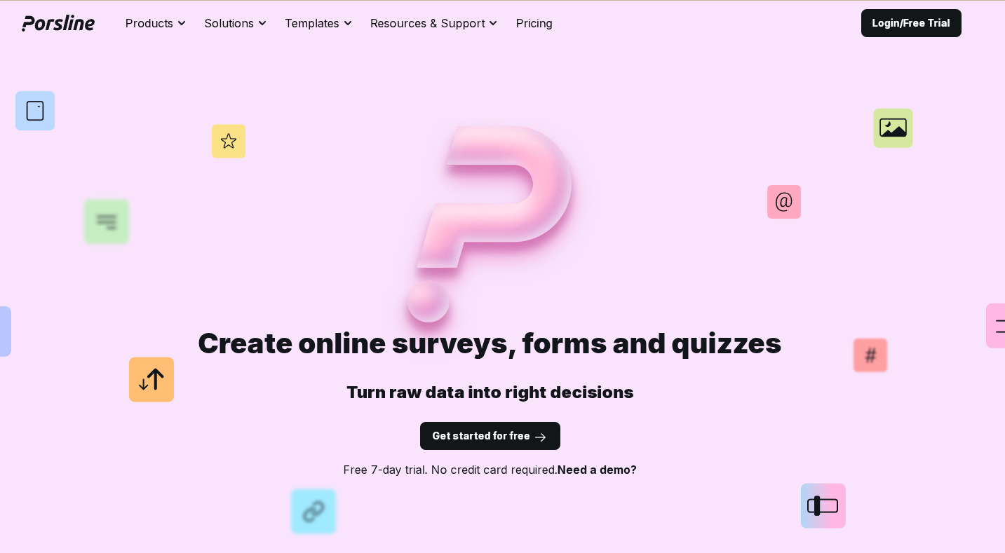 Porsline survey and form builder as a jotform alternative