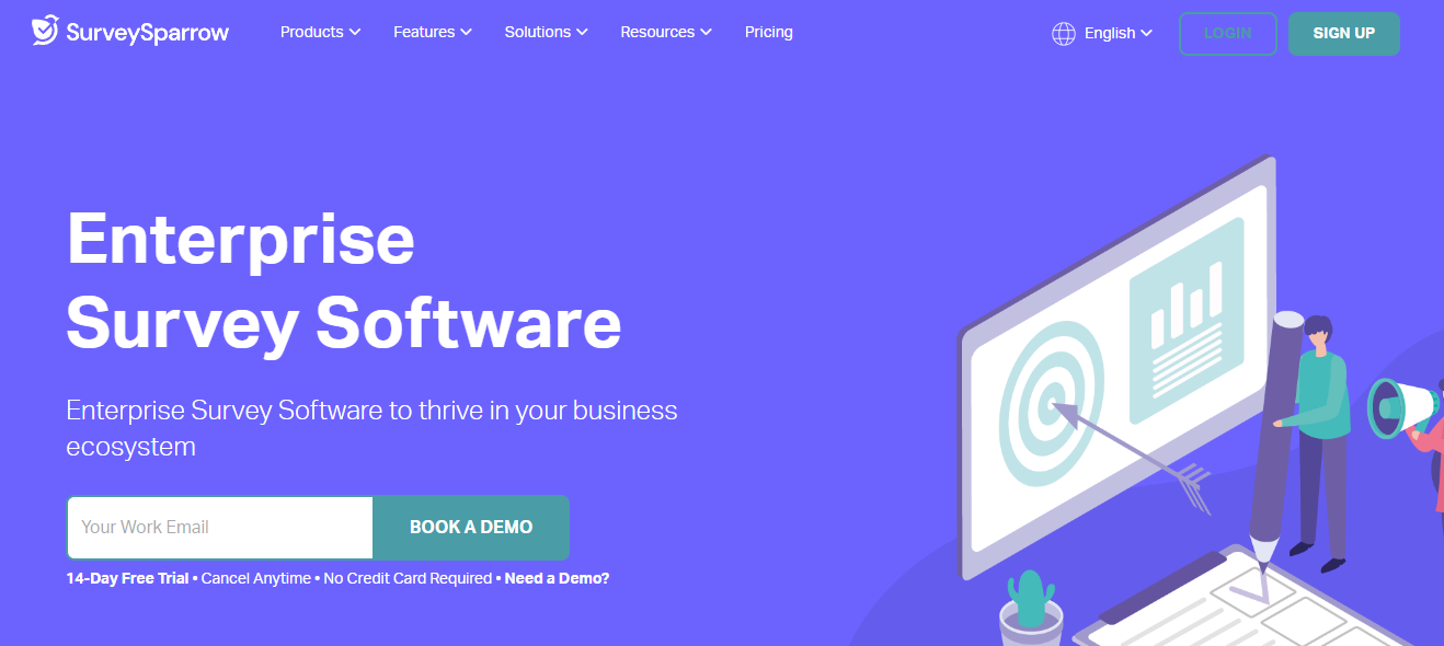 SurveySparrow enterprise survey software included in top survey platforms